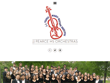 Tablet Screenshot of jjpearceorchestra.com